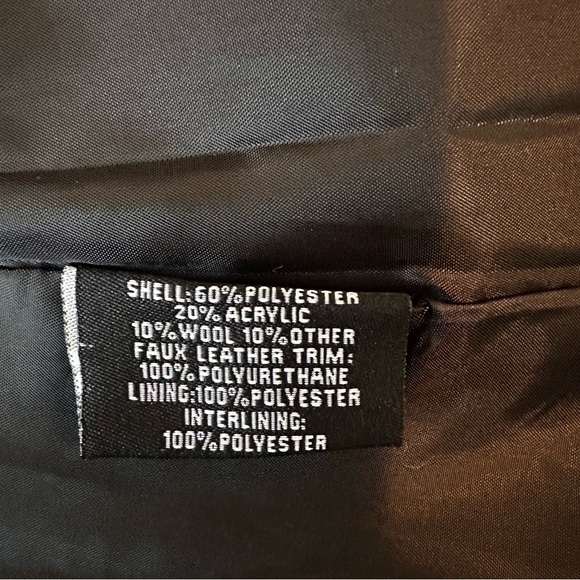 KC Collections Women's Plus Size Buffalo Plaid Funnel Neck Coat SZ XL - Picture 9 of 10